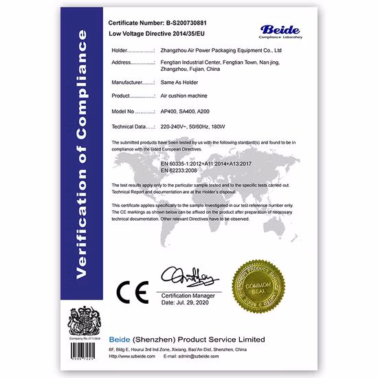 Competitive Price Cushion Bubble Film Inflatable Bag Packaging Air Wrap Making Machine